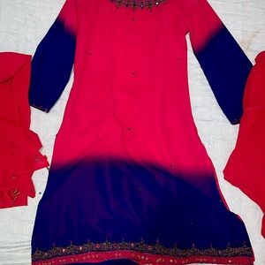 Pakistani/Indian 3 piece suit/shalwar